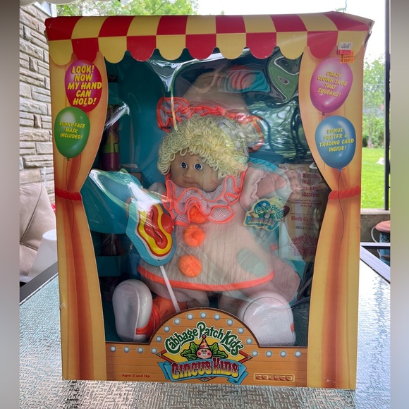New In Box Vintage 1985 Cabbage Patch Circus Kids Clown...